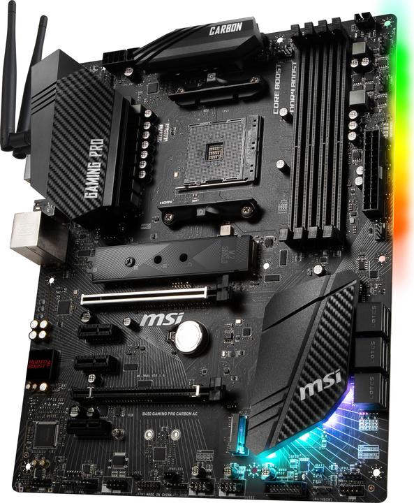 Actual product image MSI B450 Gaming Pro Carbon AC (AM4, AMD B450, ATX)