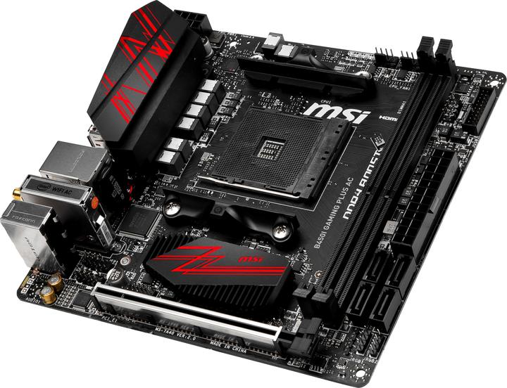 Image du produit MSI B450I Gaming Plus AC (AM4, AMD B450, Mini-ITX)