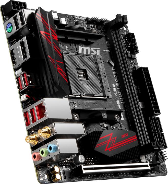 Image du produit MSI B450I Gaming Plus AC (AM4, AMD B450, Mini-ITX)