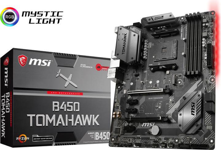 Produktbild MSI B450 Tomahawk (AM4, AMD B450, ATX)