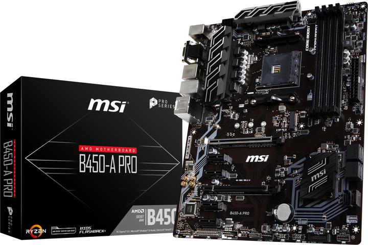 MSI B450-A Pro (AM4, AMD B450, ATX)