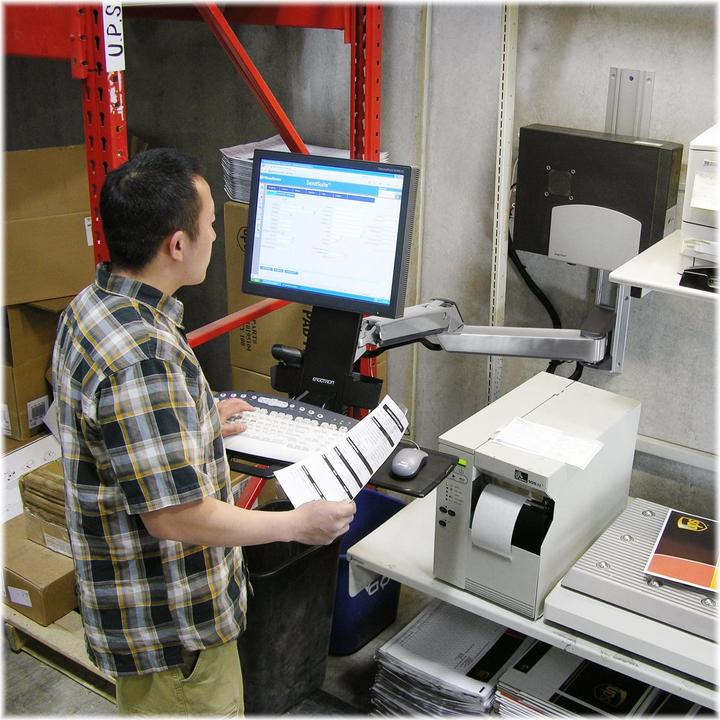 Produktbild Ergotron Sv Sit Stand Combo Arm Extende (Wand, 17")