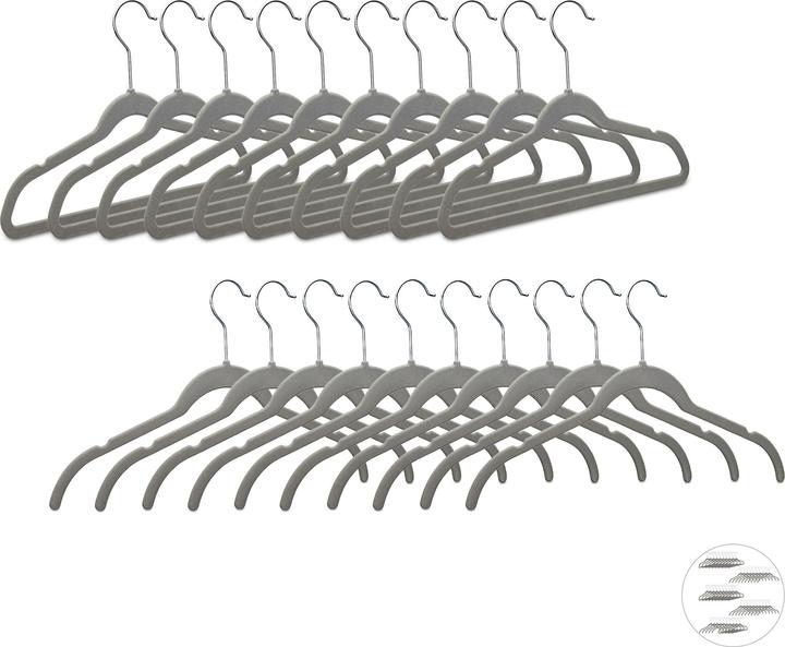 Immagine prodotto Relaxdays Grucce appendiabiti in set (50 x)