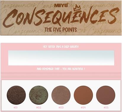 Actual product image MIYO The Five Points Palette Consequences Eyeshadow Palette 6.5G