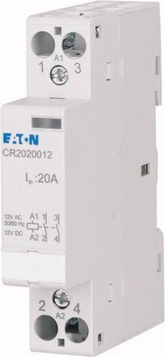 Produktbild Eaton CR2002012 Installationsschütz Nennspannung: 12 V DC/AC Schaltstrom (max.): 20 A 2 Öffner 1 St.