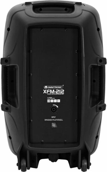 Produktbild Omnitronic Aktives PA Lautsprecher Set XFM 212AP Bluetooth, inkl. Mikrofon, Trolley Funktion (Aktiv, 1x 150 W)
