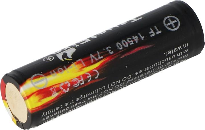 Immagine prodotto Trustfire Batteria 14500 protetta Li-Ion (fiamma) (1 pz., 14500, 900 mAh)
