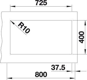Immagine prodotto Blanco Linea secondaria 430/270-U (Lavello sottopiano, 46 cm, 75.50 cm)