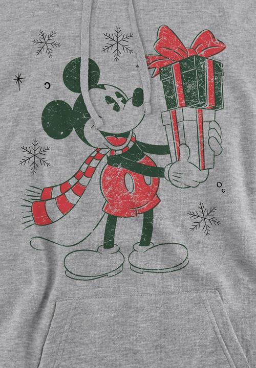 Immagine prodotto Disney Felpa con Cappuccio Natale Topolino Regalo Uomo (L)