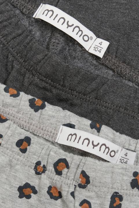 Produktbild Minymo Leggings 2er Set Greymelange Gr. 110 (110)