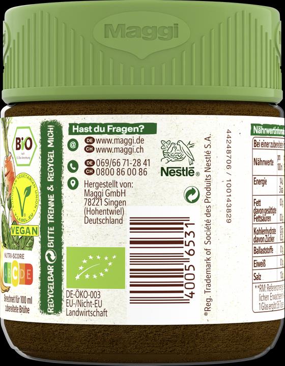 Produktbild Maggi Bio Gemüse Bouillon im Glas, Ergibt 5,5 L (5500 ml)