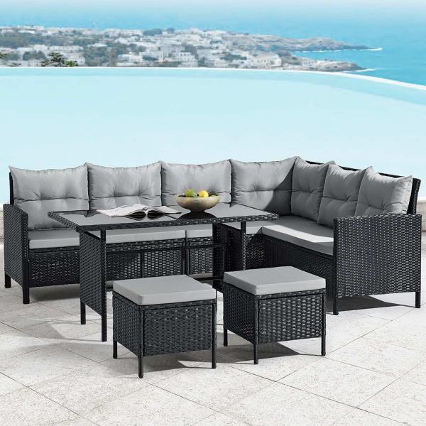 Produktbild Juskys Lounge Manacor Polyrattan