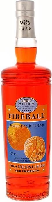 Image du produit Studer 1883 Liqueur d'orange Studer Fireball à flamber (1 x 70 cl)