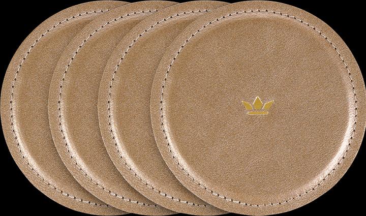 Actual product image DutchDeluxes Coaster leather 4 pieces (4 x, Glass coaster)