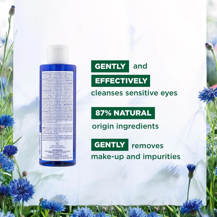 Actual product image Klorane Eye make-up remover with organic cornflower Sensitive eyes (Make-up remover, 200 ml)
