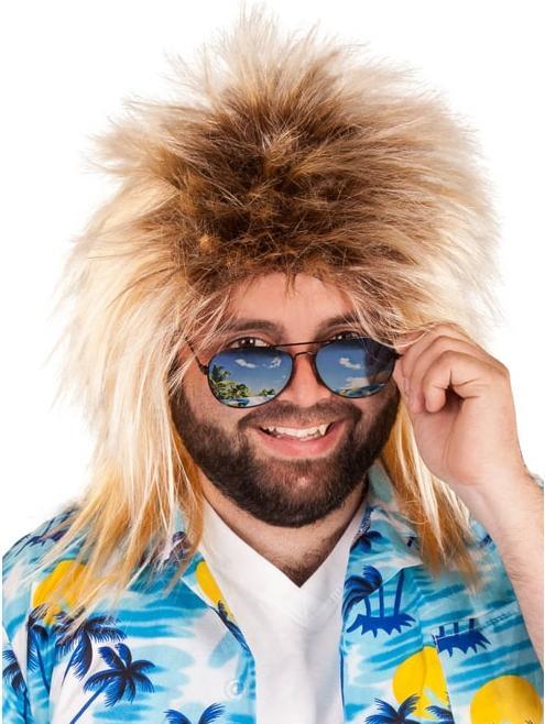 Actual product image MICA Festival Wig for adults - Mullet - blonde