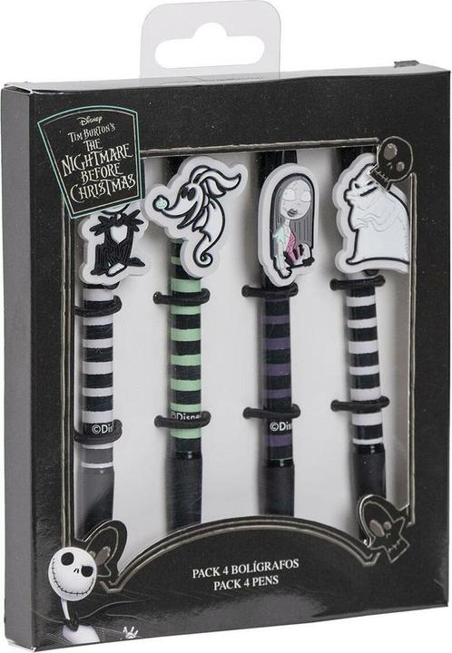 Image du produit Cerda L'ETRANGE NOEL de Mr JACK - Set de 4 Stylos à Bille (Blanc, no ir, 4 x)