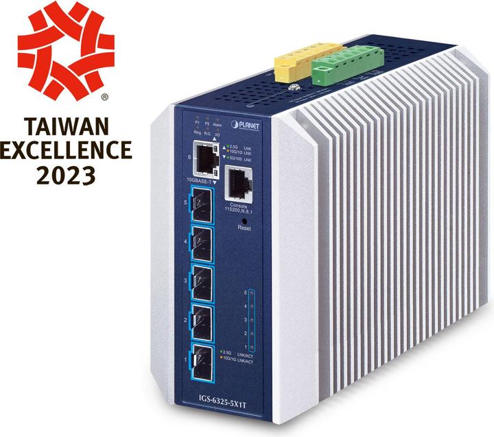 Actual product image Planet Industrial Layer 3 5-Port (5 Ports)