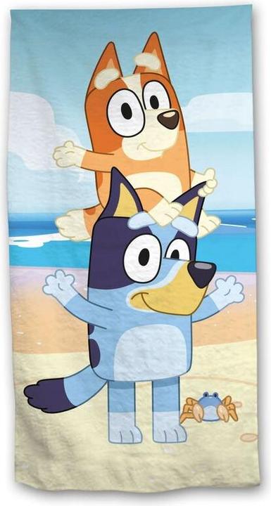 Actual product image Moose Bluey cotton beach towel (70 x 140 cm)