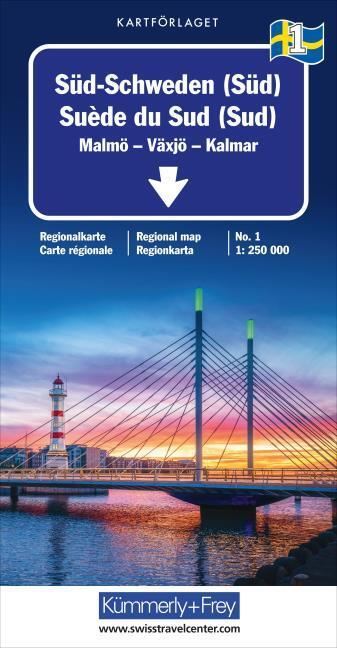 Produktbild Süd-Schweden (Süd) Nr. 01 Regionalkarte