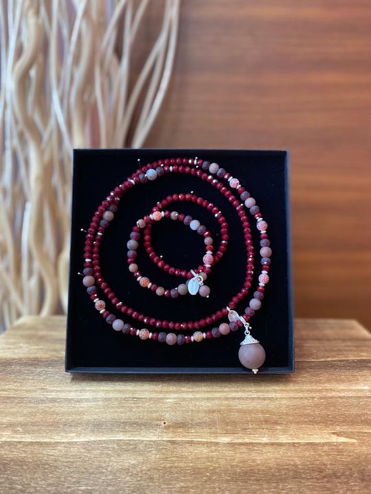 Produktbild Andreani Schmuckset aus echtem violetten Aventurin (Violett)