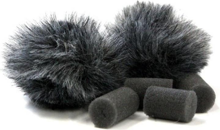 Actual product image Rycote Grey Lavalier Windjammer pair (Skins)