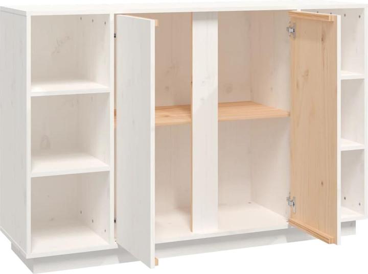 Image du produit VidaXL Sideboard Weiss 120x35x80cm Massivholz Kiefer Kommode Schrank Anrichte (120 x 35 x 80 cm)