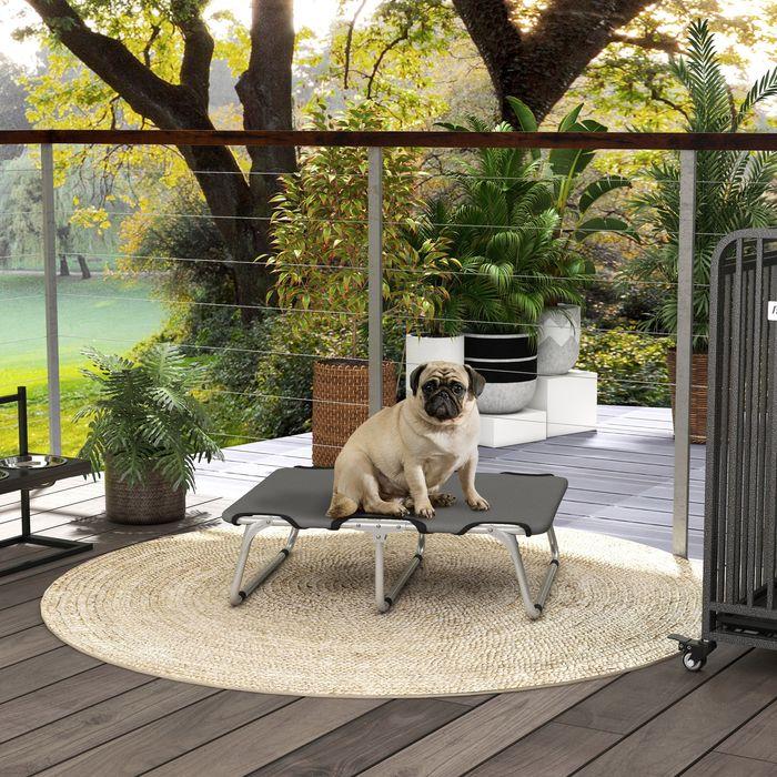Produktbild Swisshandel24 Hundebett, klappbar, robust & komfortabel, bis 10kg, 71x58x20cm, Grau (Hund)
