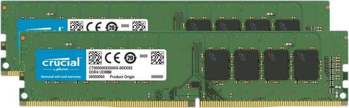Image du produit Crucial 8GB KIT (4GBX2) DDR4 2666 MT/S CL19 SR X8 UDIMM 288PIN NMS NS MEM (2 x 4GB, 2666 MHz, RAM DDR4, DIMM)