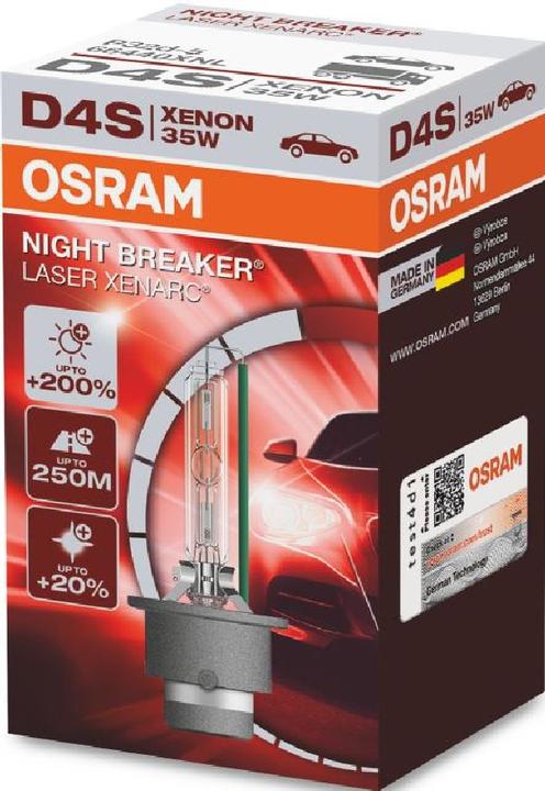 Actual product image Osram Xenon headlight lamp Xenarc Night Breaker Laser (D4S)