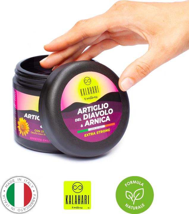 Produktbild Kalahari 4 Wellness Teufelskralle und Arnika Salbe - Extra Stark - Heisse Gel (1 x, 510 g)