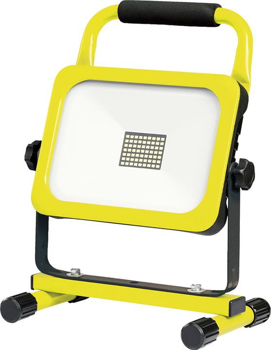 Steffen WORKLIGHT Projecteur LED sans fil 45W avec poignée et pied, jaune (4950 lm)