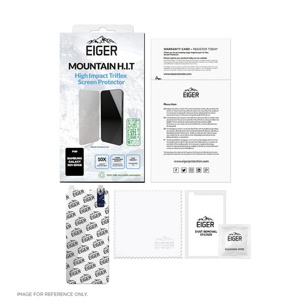 Produktbild Eiger Display-Folie (1er-Pack) Mountain H.I.T Clear (1 Stück, Samsung Galaxy S25 Edge)