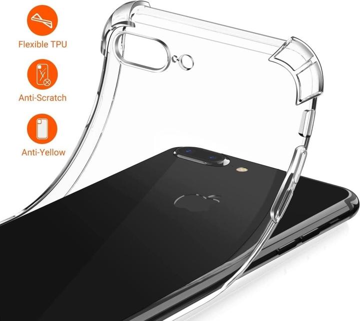 Actual product image Screenguard Apple iPhone 7 Plus Case Crystal Soft Airbag Bumper (Apple iPhone 7 Plus)
