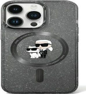 Image du produit Karl Lagerfeld KLHMN61HGKCNOK iPhone 11 / Xr 6.1" czarny/black hardcase Karl&Choupette Glitter MagSa (Apple iPhone XR)