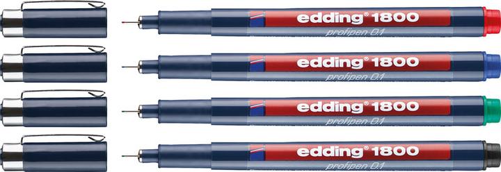 Produktbild Edding Profipen 1800 (Black, 3 x)