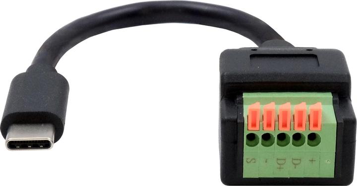Image du produit Exsys Adaptateur USB-C Terminal Block (Bornier à 20 broches, 15 cm)