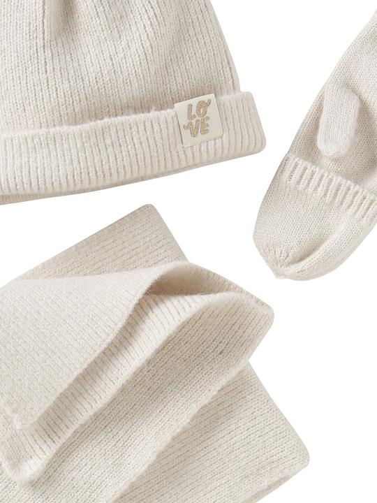 Actual product image Vertbaudet Girls' set: hat, scarf & gloves