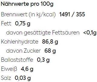 Nährwerte und Zutaten KoRo Cranberries ohne Zuckerzusatz (1000g) (1000 g)