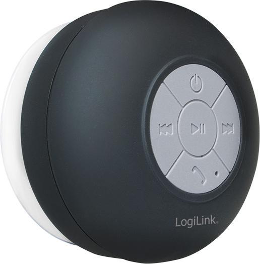 Immagine prodotto LogiLink Altoparlante Bluetooth per la doccia (4 h, Batteria ricaricabile)