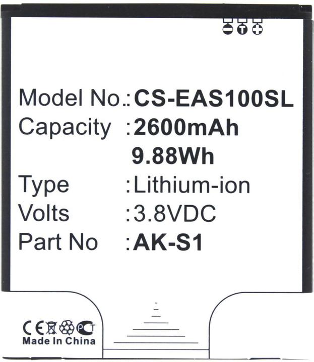 Actual product image AGI Battery compatible with Emporia AK-S1 - Battery - 2,600 mAh