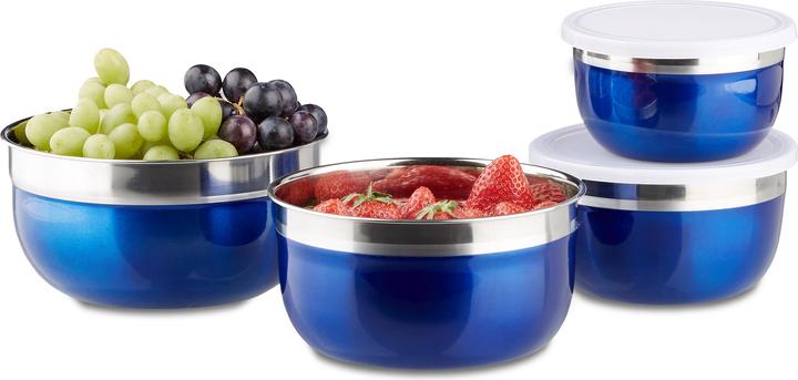 Immagine prodotto Relaxdays Set di ciotole con coperchio 4 pezzi (18.40 cm, 4 x)