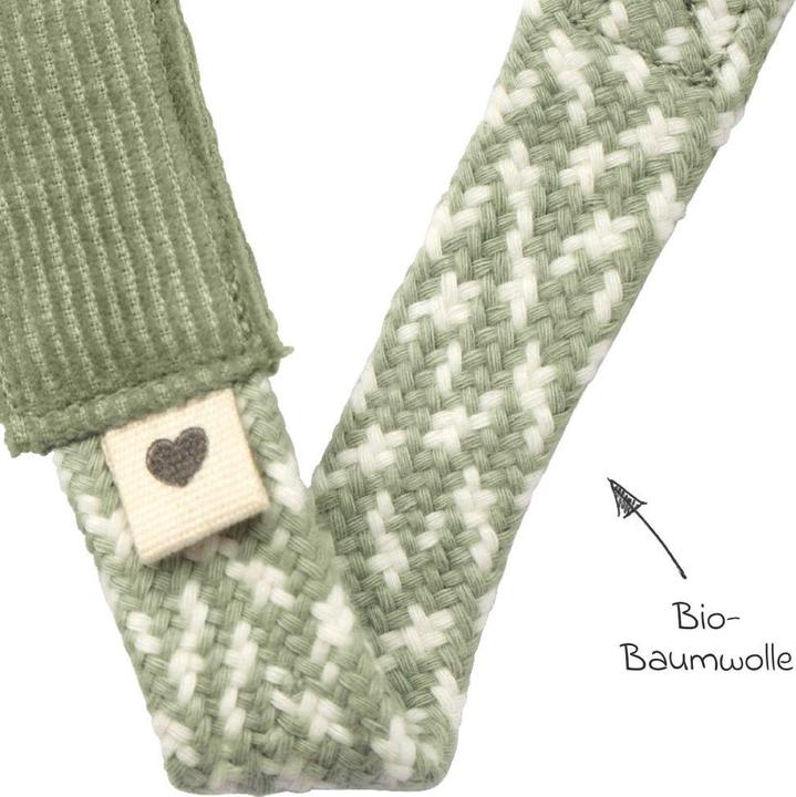 Actual product image Bibs Plaited dummy chain, sage/ ivory (1 x)