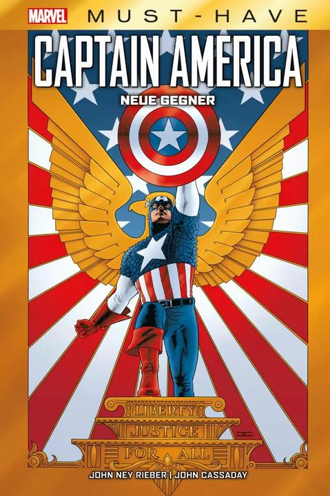 Actual product image Panini Marvel Must-Have: Captain America - Neue Gegner (German, John Cassaday, John Ney Rieber, Reinhard Schweizer, 2023)