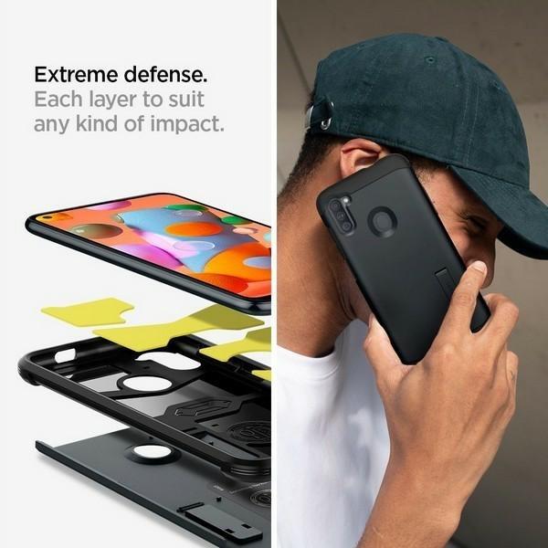 Produktbild Spigen Armor XP Handy-Schutzhülle (6.4 Zoll) Cover, Metallisch (Samsung Galaxy A11)