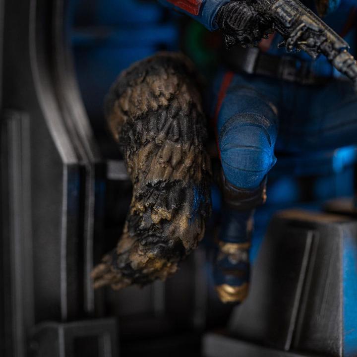 Actual product image Iron Studios Marvel Scale Statue 1/10 Guardians of the Galaxy Vol. 3 Rocket Racoon 20 cm
