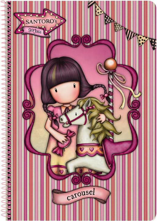 Produktbild Gorjuss Notizbuch Carousel Lachsfarben A4 (A4)
