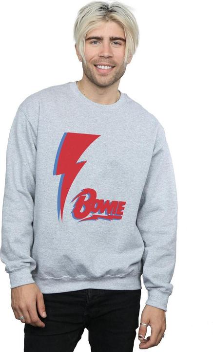 Immagine prodotto David Bowie Red Bolt Felpa Uomo (M)