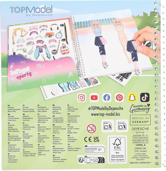Produktbild Top Model Topmodel - Dress Me Up Stickerbook Sports (413808)