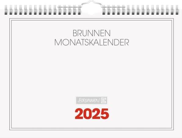 Actual product image Monthly calendar model 701 A4 landscape 2025 (German)